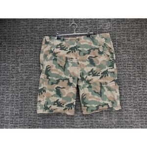 Levis Shorts Mens 38 Woodland Camo Chino 100% Cotton Canvas Casual Outdoor Army